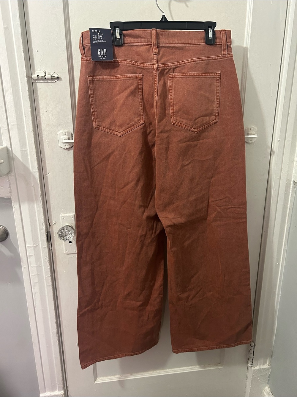 Gap • High Rise Wide-Leg Jeans NWT | Cedar Wood Red - Picture 4 of 5